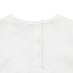 T-shirt manica lunga bimba bianca stampata