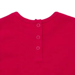 T-shirt manica lunga bimba rossa stampata