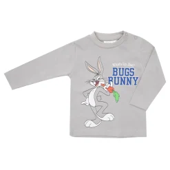 T-shirt manica lunga bimbo grigio “bugs bunny”