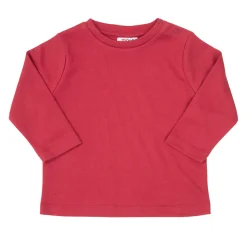 T-shirt maniche lunghe bimbo bordeaux