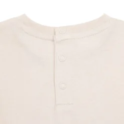 T-shirt maniche lunghe bimbo panna stampata