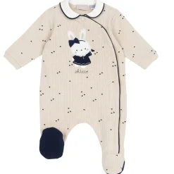 Tutina aperta davanti con coniglietta e all over cuoricini – chicco