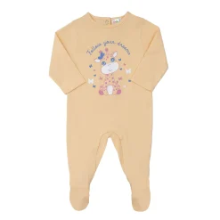 Tutina bimba arancio stampata