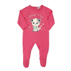 Tutina bimba rosa stampata