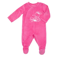 Tutina ciniglia bimba rosa stampata