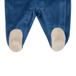 Tutina ciniglia bimbo blue stampa “orsetti”