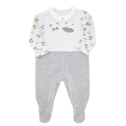 Tutina ciniglia grigia bimbo “animaletti”