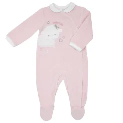 Tutina ciniglia rosa bimba “pecorella”