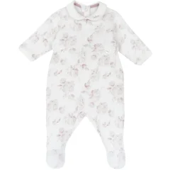 Tutina con apertura patello con roselline – chicco