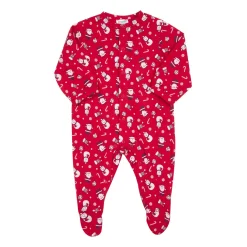 Tutina con bottoni unisex rossa “christmas”