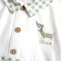 Tutina in cotone leggero, con apertura sulla schiena ideale per primavera e autunno