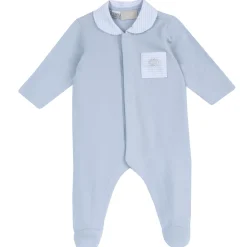 Tutina in cotone leggero, con apertura frontale ed entrogamba, ideale per primavera e autunno