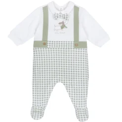 Tutina in cotone leggero, ideale per primavera e autunno con apertura sulla schiena e entrogamba