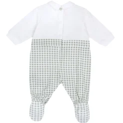 Tutina in cotone leggero, ideale per primavera e autunno con apertura sulla schiena e entrogamba