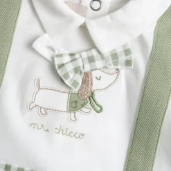 Tutina in cotone leggero, ideale per primavera e autunno con apertura sulla schiena e entrogamba