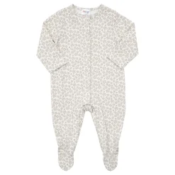 Tutina interlock bimba,beige stampata