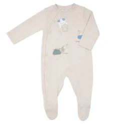 Tutina interlock bimbo beige animali