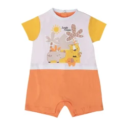 Tutina jersey bimbo giungla arancione