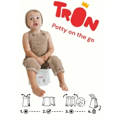 Vasino da viaggio usa e getta monouso biodegradabile per bambini – tron