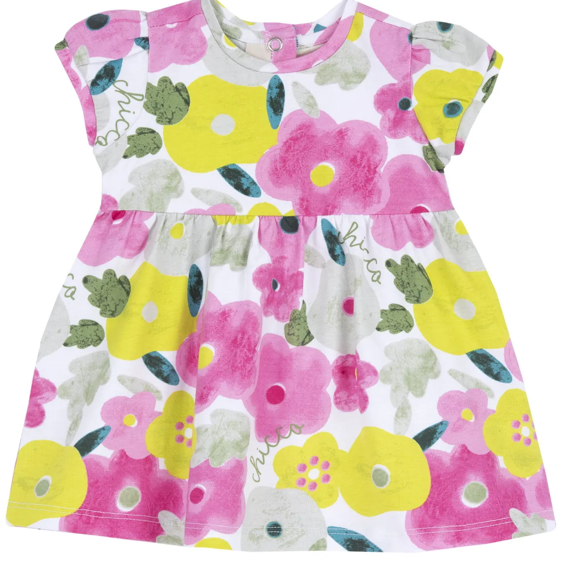 Vestito a maniche corte, in cotone