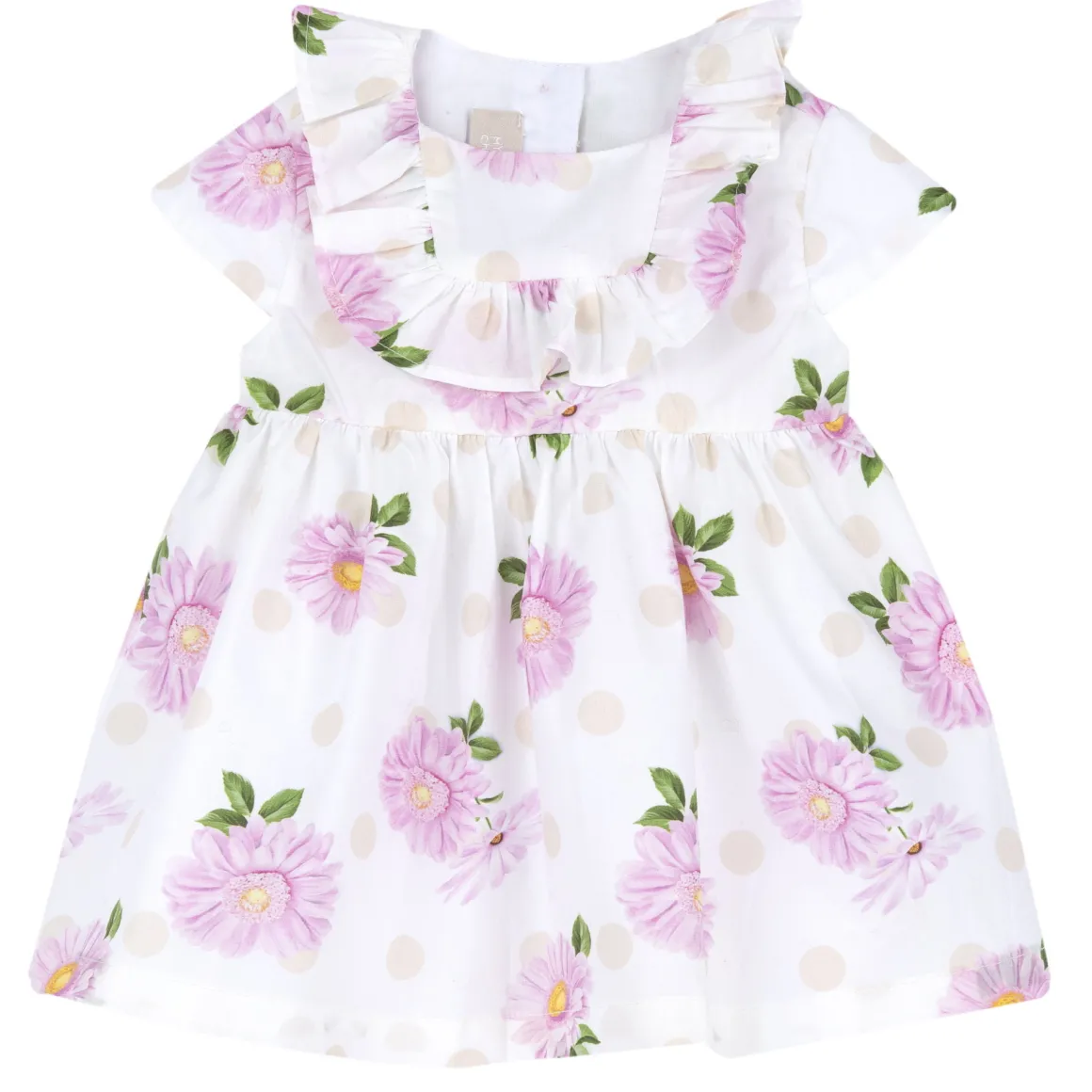 Vestito a maniche corte, in cotone