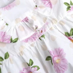 Vestito a maniche corte, in cotone