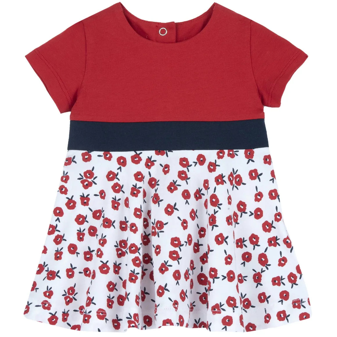 Vestito a maniche corte, in cotone