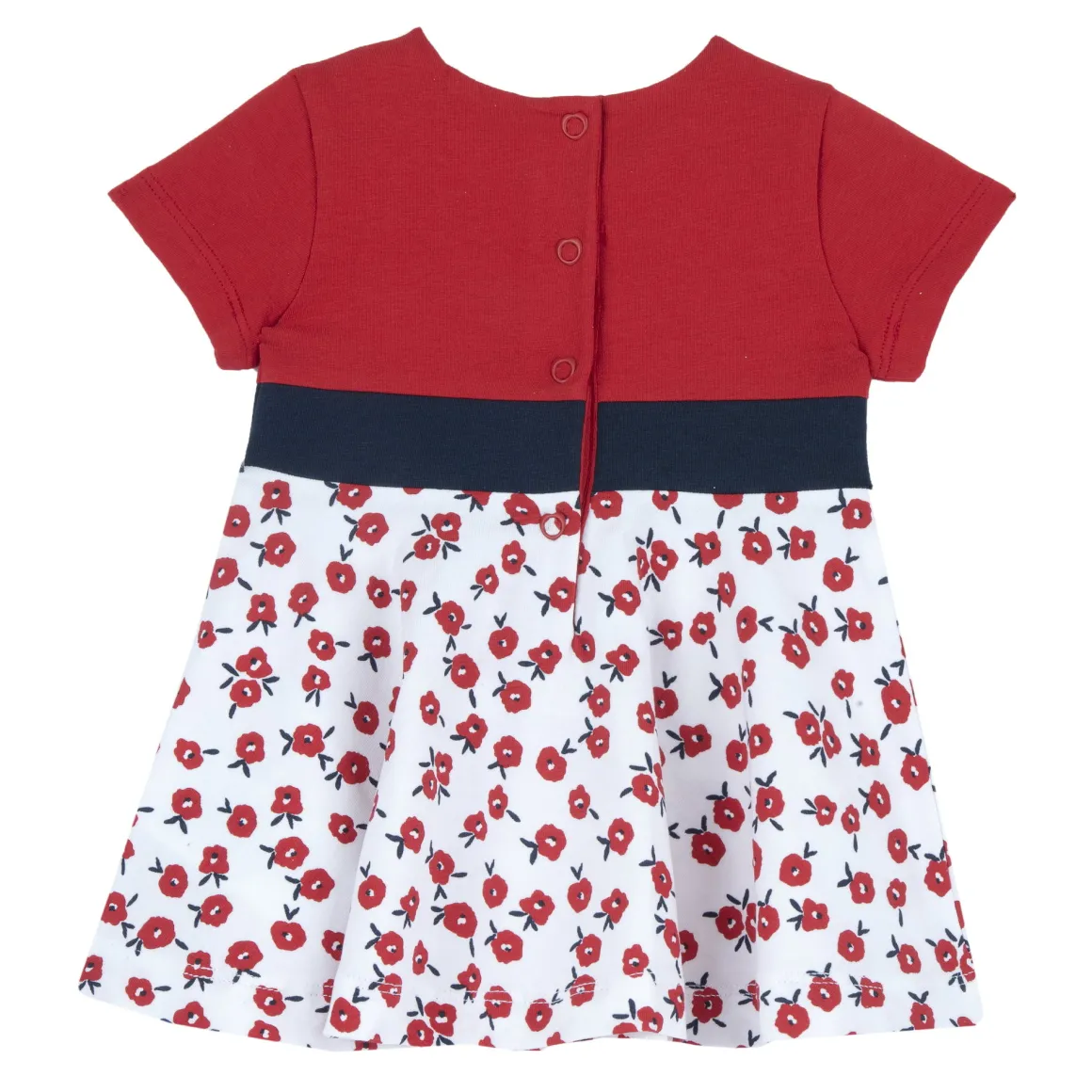 Vestito a maniche corte, in cotone