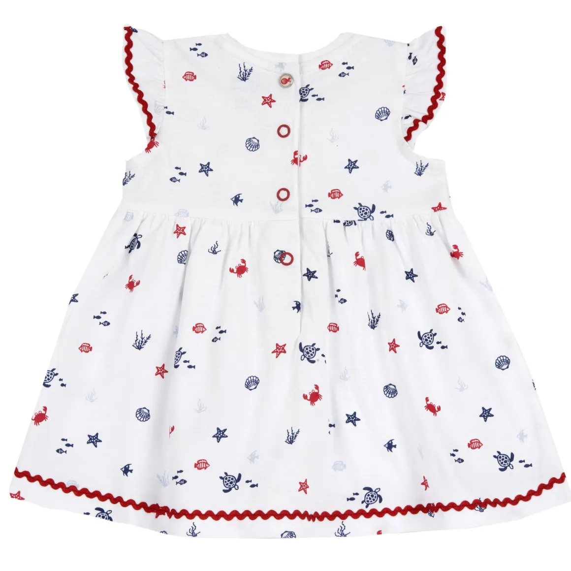 Vestito a maniche corte, in cotone