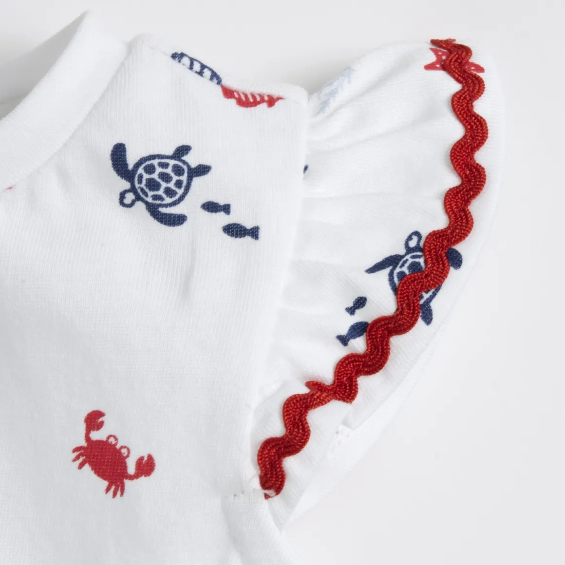 Vestito a maniche corte, in cotone