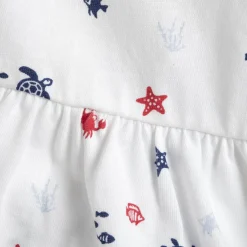 Vestito a maniche corte, in cotone