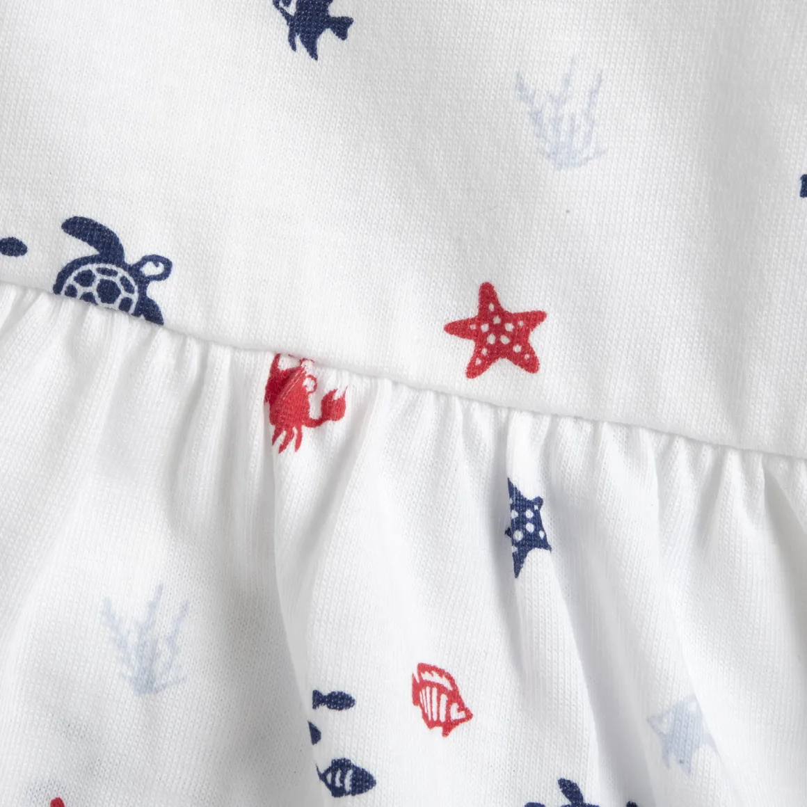 Vestito a maniche corte, in cotone