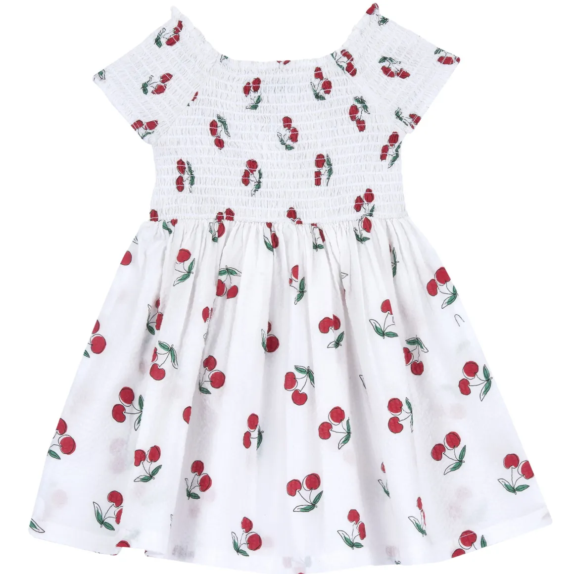 Vestito a maniche corte, in cotone