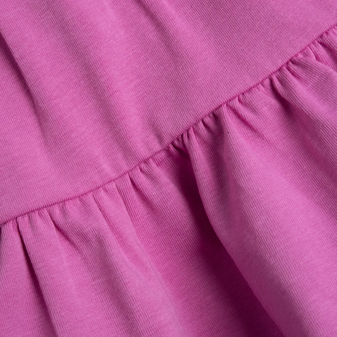 Vestito a maniche corte rosa, in cotone