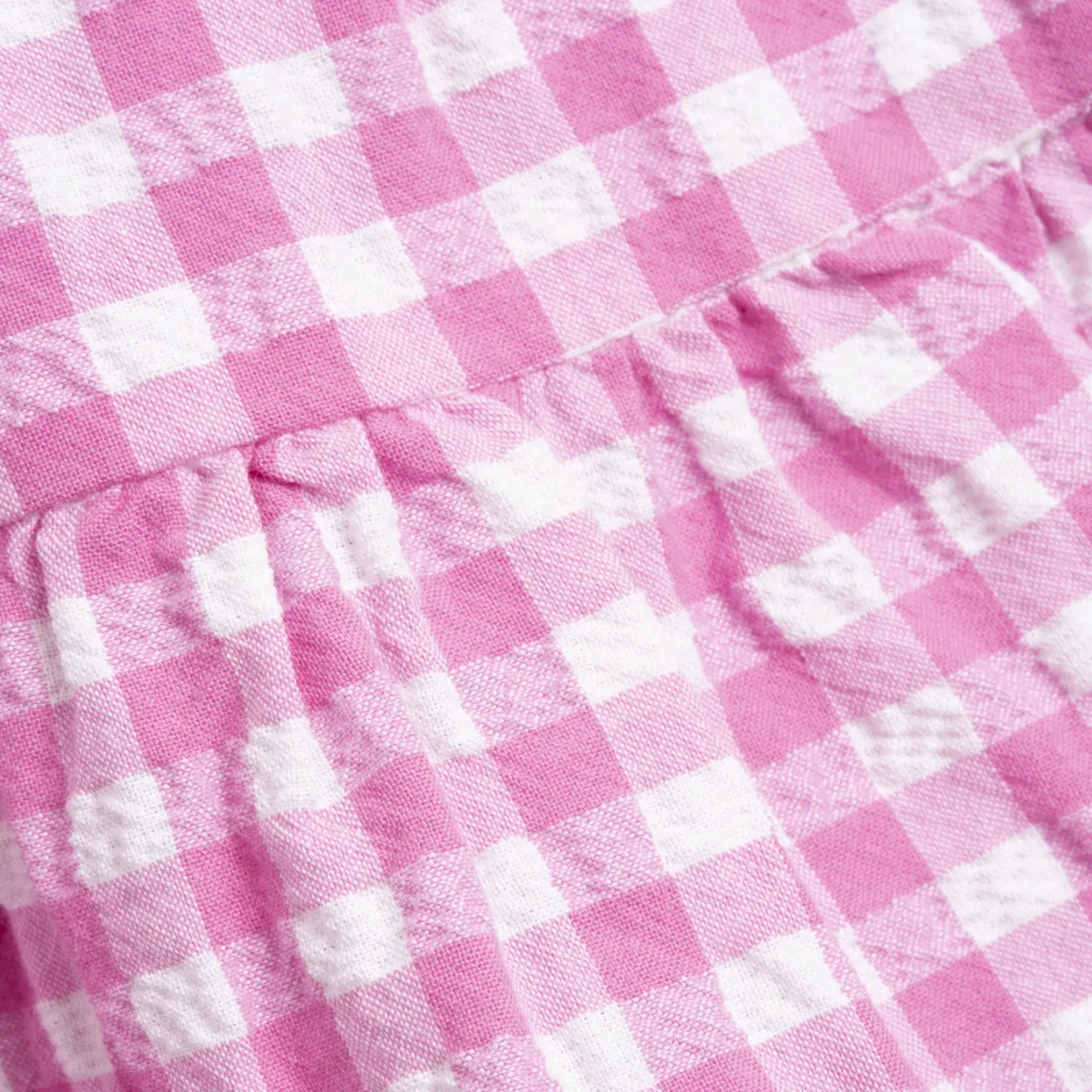 Vestito a maniche corte rosa, in cotone